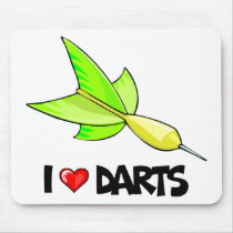 I Love Darts Mouse Pad