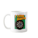 I LOVE DARTS mugs