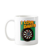 I LOVE DARTS MUG