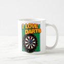 I LOVE DARTS mug