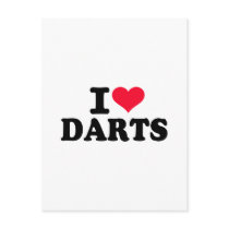 I love Darts Post Cards