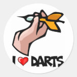 I Love Darts Sticker