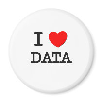 I Love Data Fridge Magnets