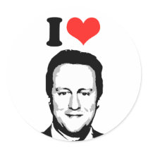 I Love David Cameron stickers