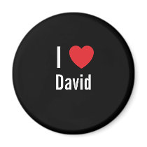 I love David magnets by funnycustomtshirts I love David magnets