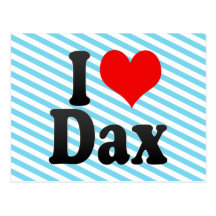 I love Dax Postcard
