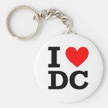 I Love DC Design Key Chains