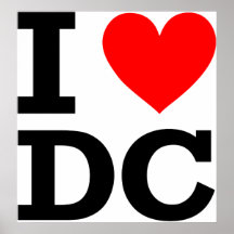 I Love DC Design Posters