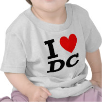 I Love DC Design T Shirt