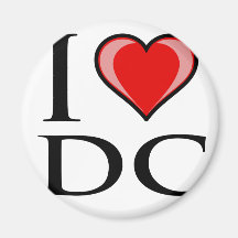 I Love DC - District of Columbia Fridge Magnets
