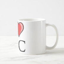 I Love DC - District of Columbia Mugs