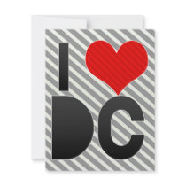 I Love DC Invitation