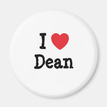 I love Dean heart T-Shirt Magnets