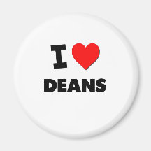 I Love Deans Magnets