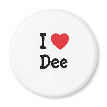 I love Dee heart custom personalized magnets by funnycustomtshirts I love Dee heart custom personalized magnets