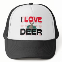 I Love Deer hats by AnimalShirts I Love Deer hats