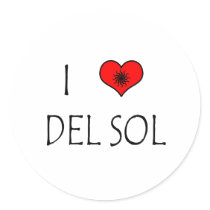 I Love Del Sol stickers by fullofNuts I Love Del Sol stickers