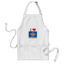 I Love Delaware aprons by flagshirt I Love Delaware aprons