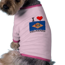 I Love Delaware pet clothing by flagshirt I Love Delaware pet clothing