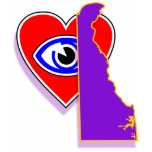 I love Delaware shirt F/B