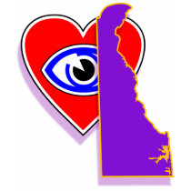 I love Delaware shirt F/B