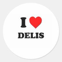 I Love Delis Sticker