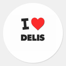 I Love Delis Sticker