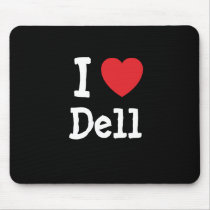 I love Dell heart T-Shirt mousepads
