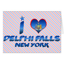 I love Delphi Falls, New York Card