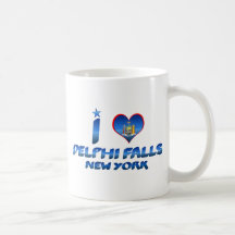 I love Delphi Falls, New York Coffee Mugs