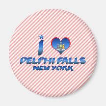 I love Delphi Falls, New York Refrigerator Magnet