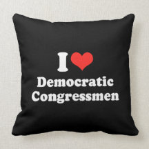 I LOVE DEMOCRATIC CONGRESSM.png Throw Pillows