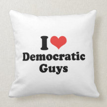I LOVE DEMOCRATIC GUYS - .png Pillows