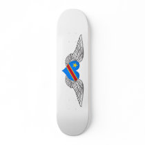 I Love Democratic Republic of Congo -wings Skate Deck