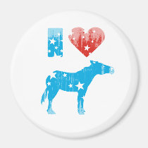 I Love Democrats Faded.png magnets