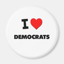 I Love Democrats Fridge Magnets