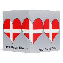 I Love Denmark Vinyl Binders