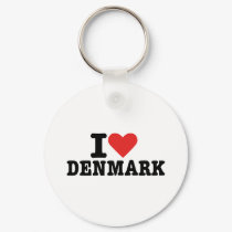 I love Denmark keychains
