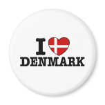 I Love Denmark Magnet