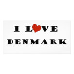 I Love Denmark Photo Card