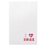 I Love Denmark Custom Stationery