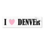 I Love Denver Bumper Sticker