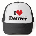 I Love Denver hats