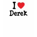 I love Derek heart custom personalized t-shirts
