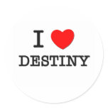 I Love Destiny Stickers
