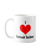 I Love Detroit Techno Coffee Mug by techstar I Love Detroit Techno Coffee Mug