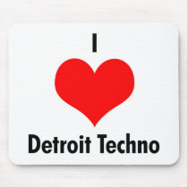 I love detroit techno mouse pads