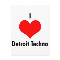 I love detroit techno postcards by techstar I love detroit techno postcards