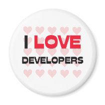 I LOVE DEVELOPERS magnets by professions I LOVE DEVELOPERS magnets
