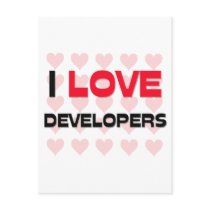 I LOVE DEVELOPERS postcards by professions I LOVE DEVELOPERS postcards